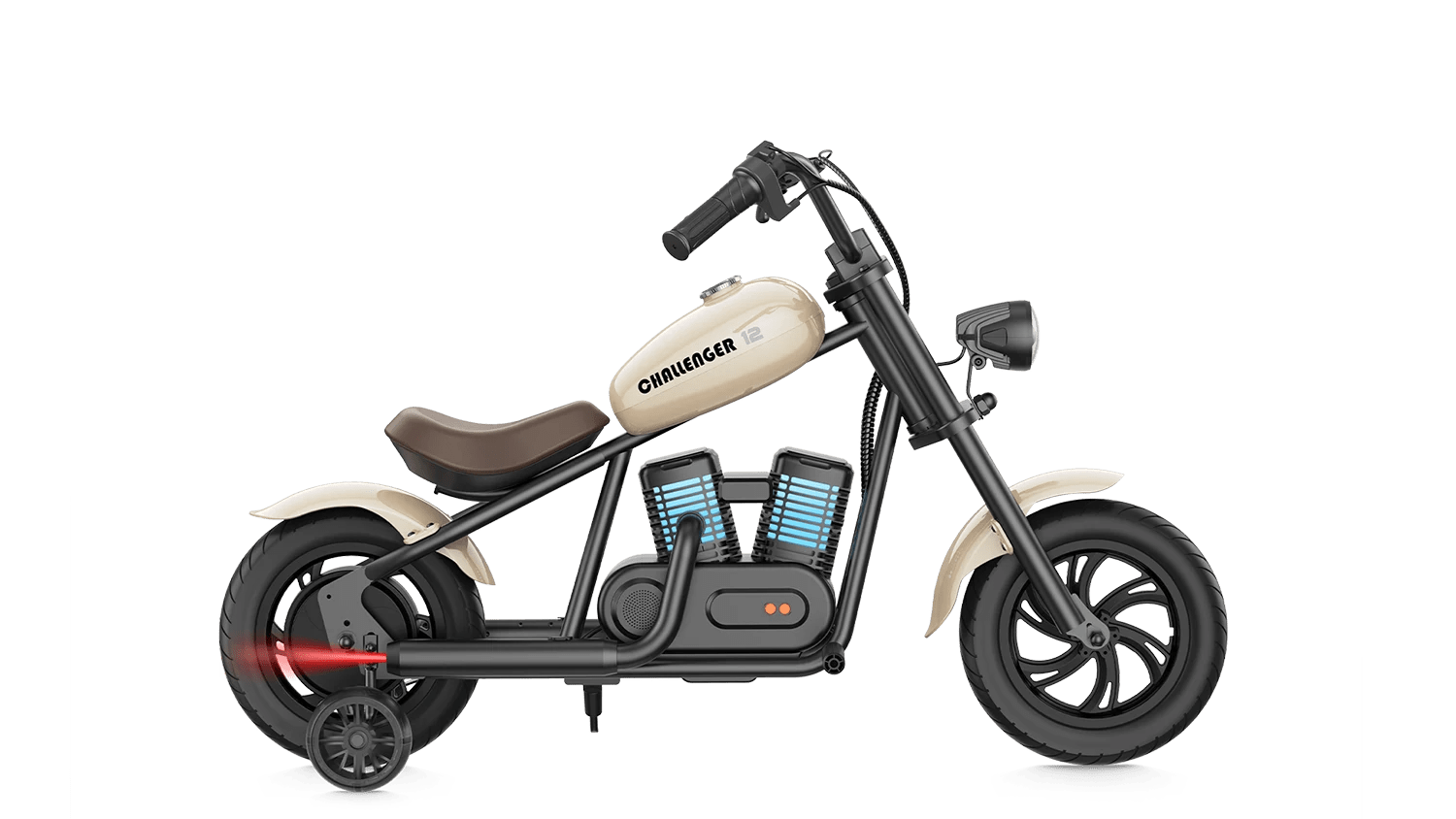 HYPER GOGO Challenger 12 Plus + Training Wheels - Kids - HYPER|Chall|Beige eBike Super Shop