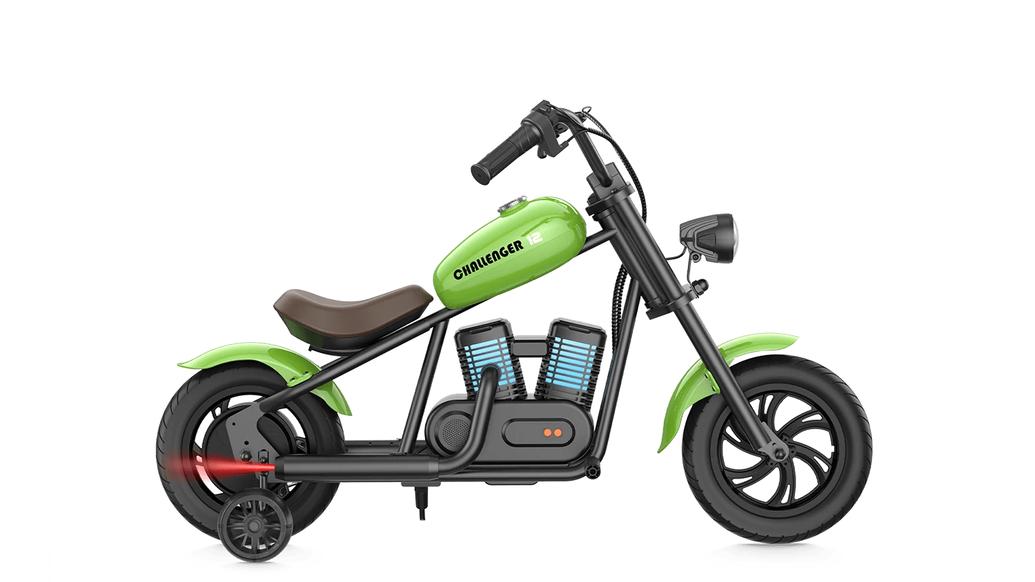 HYPER GOGO Challenger 12 Plus + Training Wheels - Kids - HYPER|Chall|Green eBike Super Shop