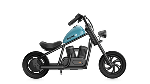HYPER GOGO Cruiser 12 Electric Kids Mini Motorcycle eBike - 21.9v 160 w - Youth eMotorcycle - HYPER|BLUE|2246 eBike Super Shop