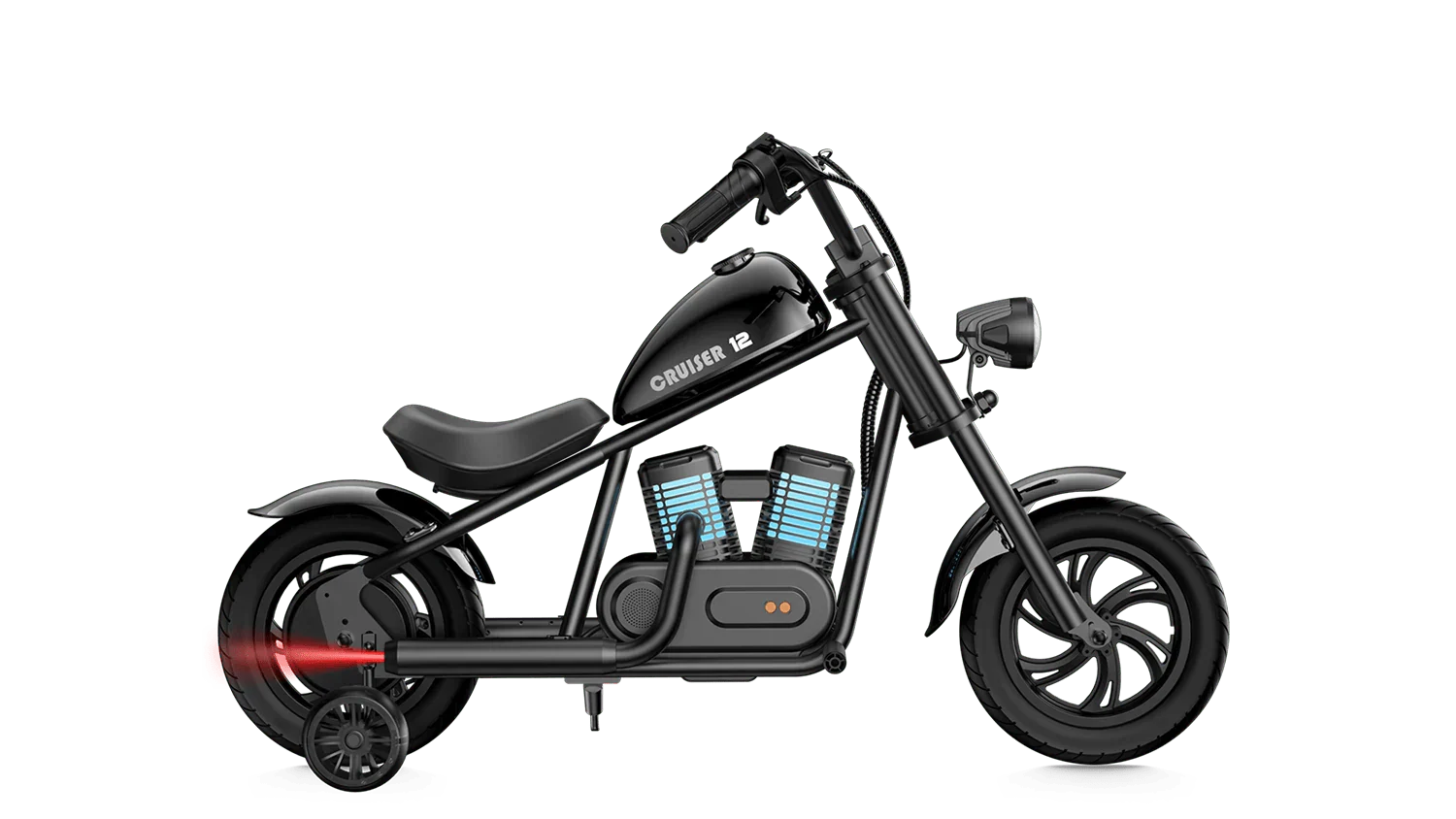 HYPER GOGO Cruiser 12 Plus Kids Electric Mini Motorcycle eBike - 21.9v 160 w - Youth eMotorcycle - HYPER|BLACKTRAIN|2255 eBike Super Shop