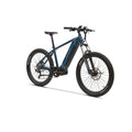 Blue Kasen K2.0 Step Over eBike, side view, against a white background