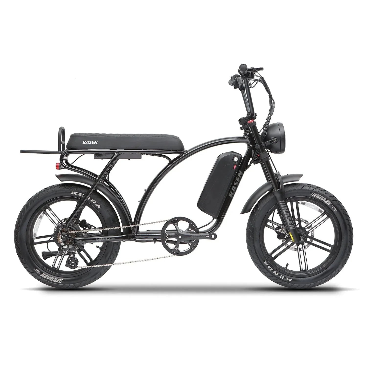 KASEN Kabbit Plus 2.0 1000 w Moto Ebike 20x4 Fat Electric e - Moto Style eBike - Moto Style eBike - KASEN|MOTO|BLACK15AH|0210 eBike Super Shop