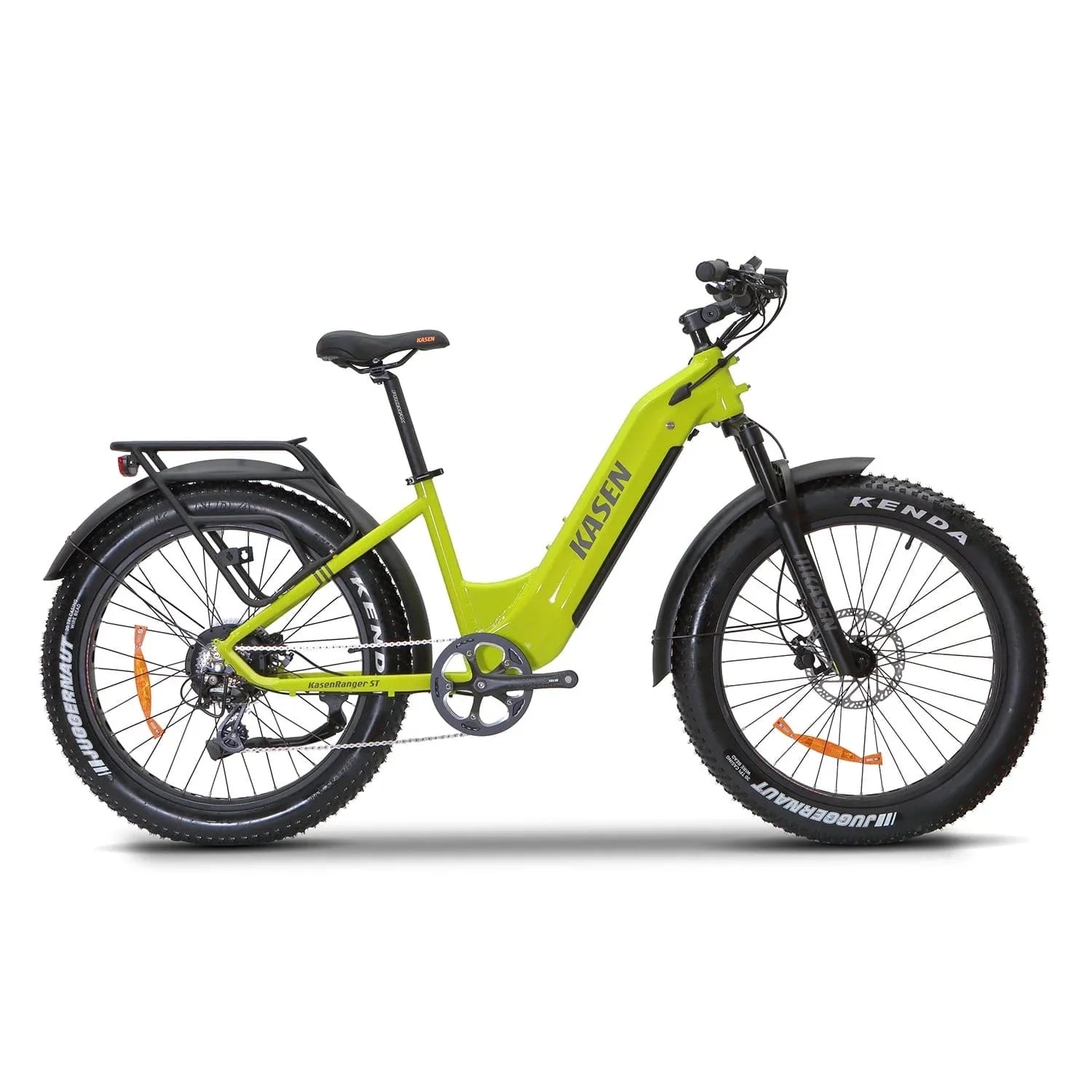 KASEN Ranger ST 2.0 750 w Step Thru Ebike 26x4 Fat Fat Tire Electric Beach Cruiser eBike - Fat Tire eBike - KASEN|FATT|GREEN15AH|0188 eBike Super Shop