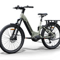 HIMIWAY A7 PRO 500W step-thru electric bike with 27.5x2.4 fat tires, beach cruiser style, shown in product image.