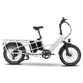 Lectric XPedition 2 electric bike in Stratus White, side view, against a plain background