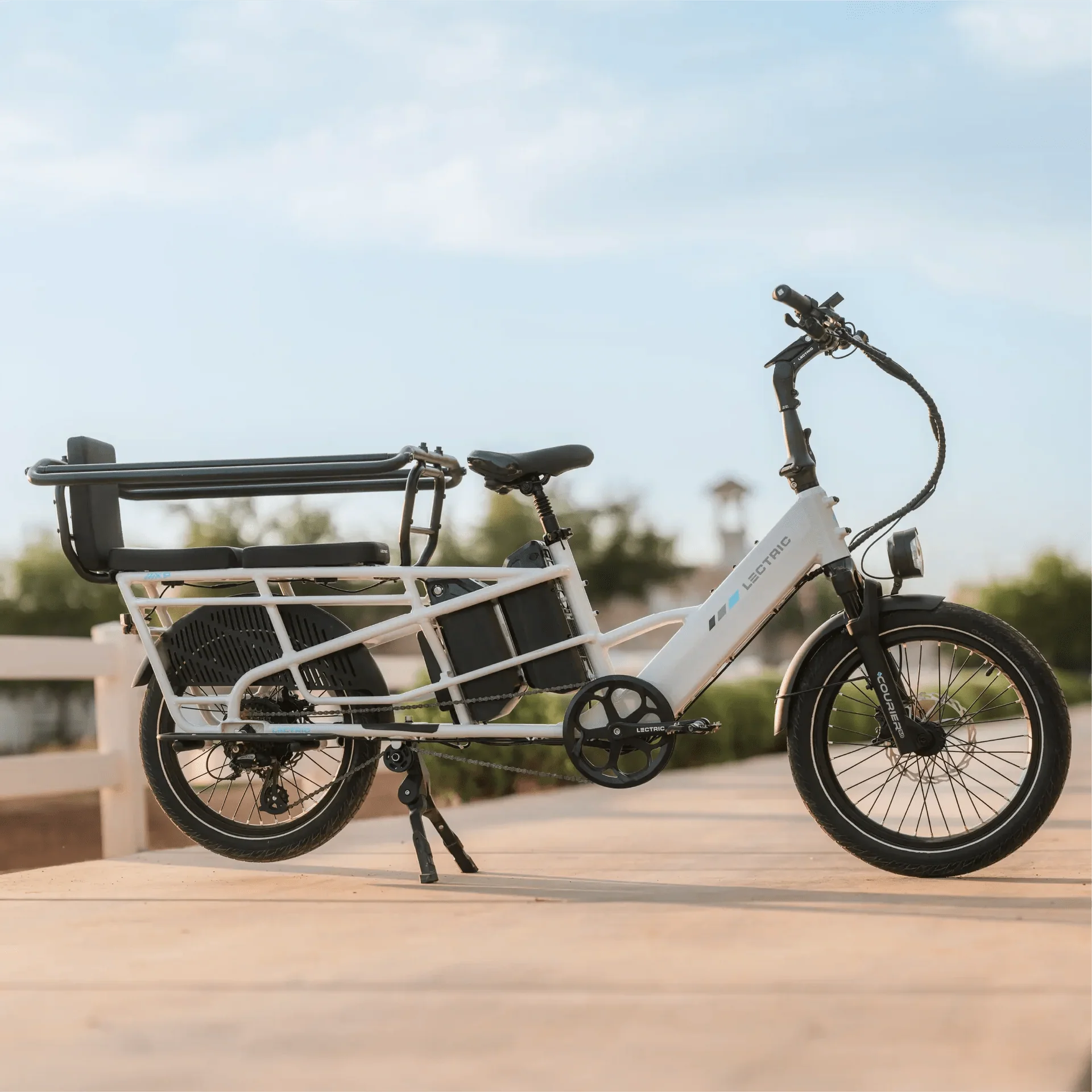 LECTRIC XPedition Cargo 750 w - Fat Tire Electric Cargo eBike - Cargo eBike - LECTR|BLUE|1755 eBike Super Shop