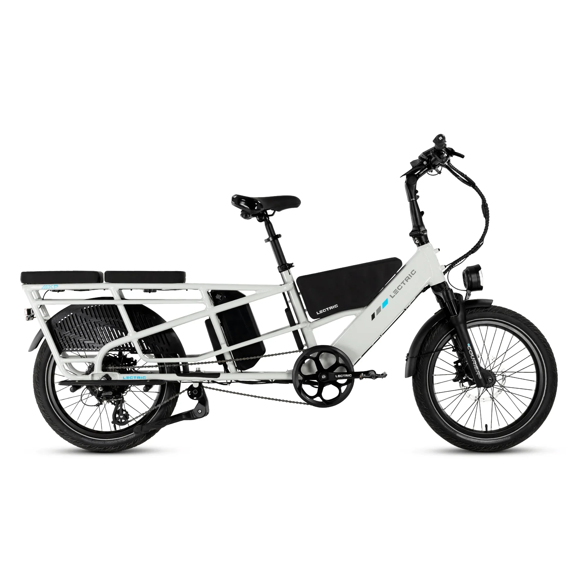 LECTRIC XPedition Cargo 750 w - Fat Tire Electric Cargo eBike - Cargo eBike - LECTR|WHITE|1756 eBike Super Shop
