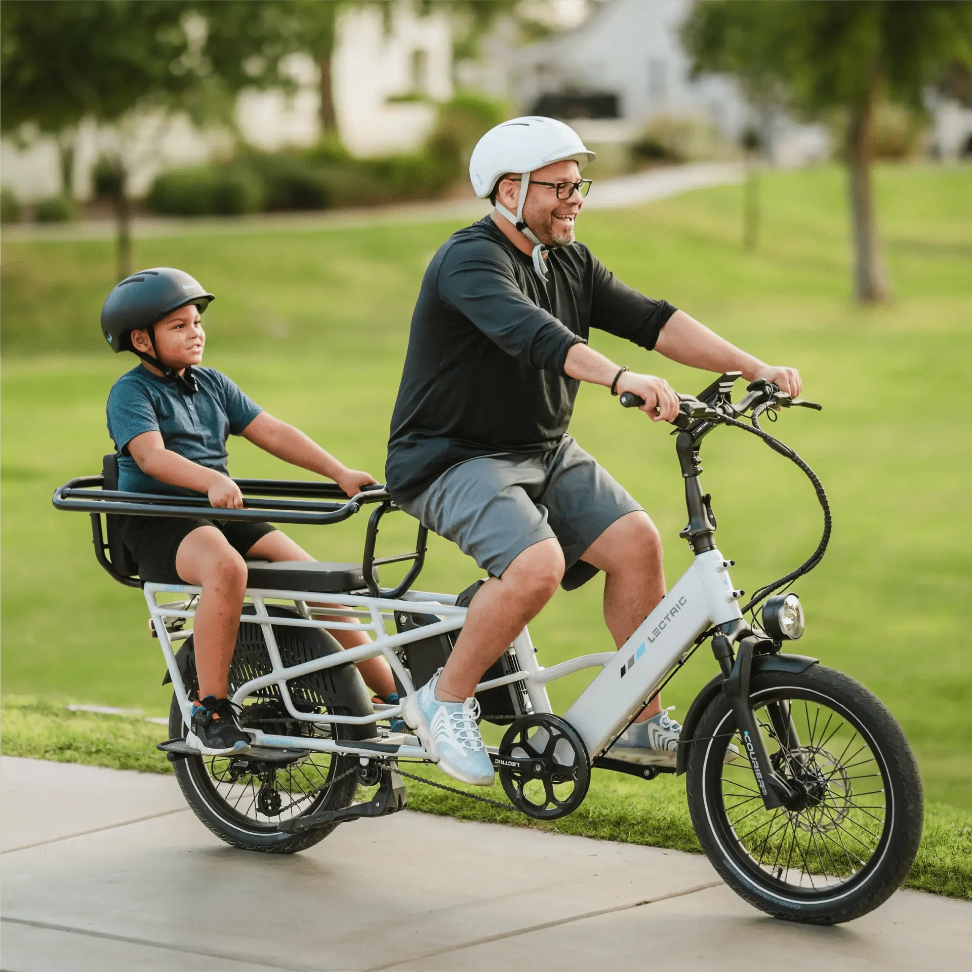LECTRIC XPedition Cargo Dual Battery Limited - Edition 750 w - Fat Tire Electric Cargo eBike - Cargo eBike - LECTR|BLUE|1757 eBike Super Shop