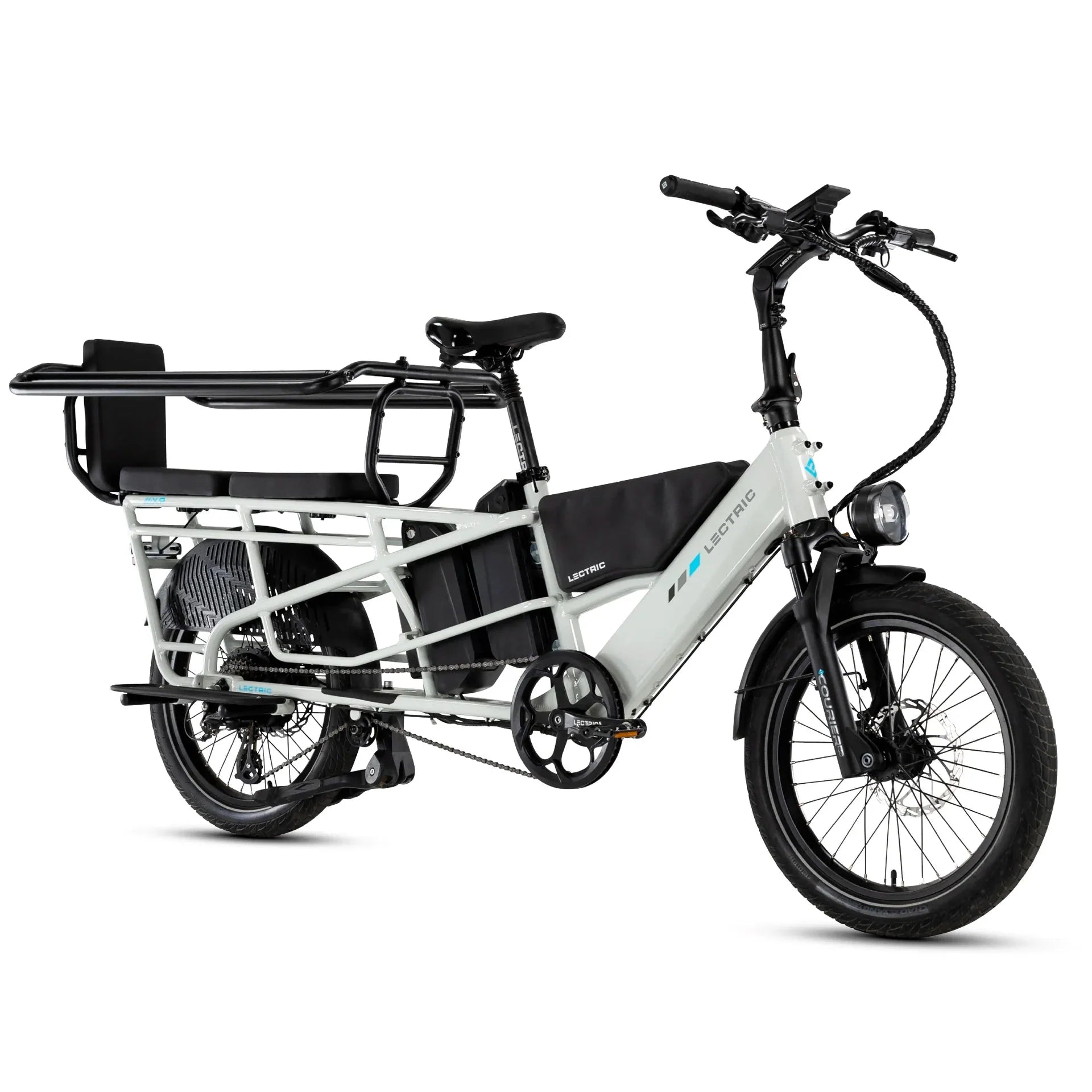 LECTRIC XPedition Cargo Dual Battery Limited - Edition 750 w - Fat Tire Electric Cargo eBike - Cargo eBike - LECTR|WHITE|1758 eBike Super Shop