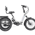 Pearl white Velotric Triker eTrike eBike, side view, product image