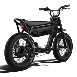 Super73 M1D SE electric bike in Blackout color, side view, on white background
