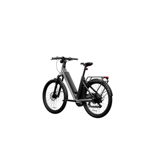 Segway Myon eBike in Skyscraper Gray, side view, showcasing sleek frame and modern design