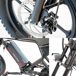 MACFOX M19 Electric e - Moto Style eBike - Step Over 250 w Electric Mini Fat Tire eBike - Moto Style Bike - Macfox - M19 - eBike - Black - Box eBike Super Shop