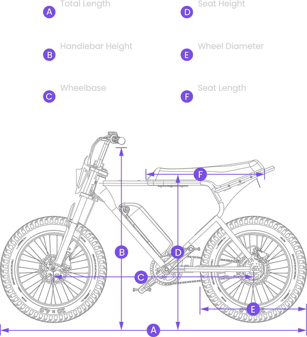 MACFOX X1S Commuter Electric e - Moto Style eBike - Step Over 500 w Electric Mini Fat Tire eBike - Moto Style Bike - MACFO|SINGLBLACK|2349 eBike Super Shop