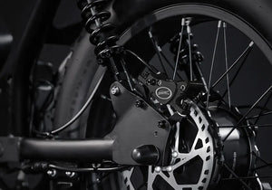 MACFOX X2 Electric Fat Tire Mountain eBike - Step Over 750 w Electric e - Moto Style eBike - Moto Style Bike - MACFO|SINGLBLACK|2353 eBike Super Shop