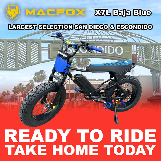 eBike Macfox X7 - Baja Blue - Ready to Ride