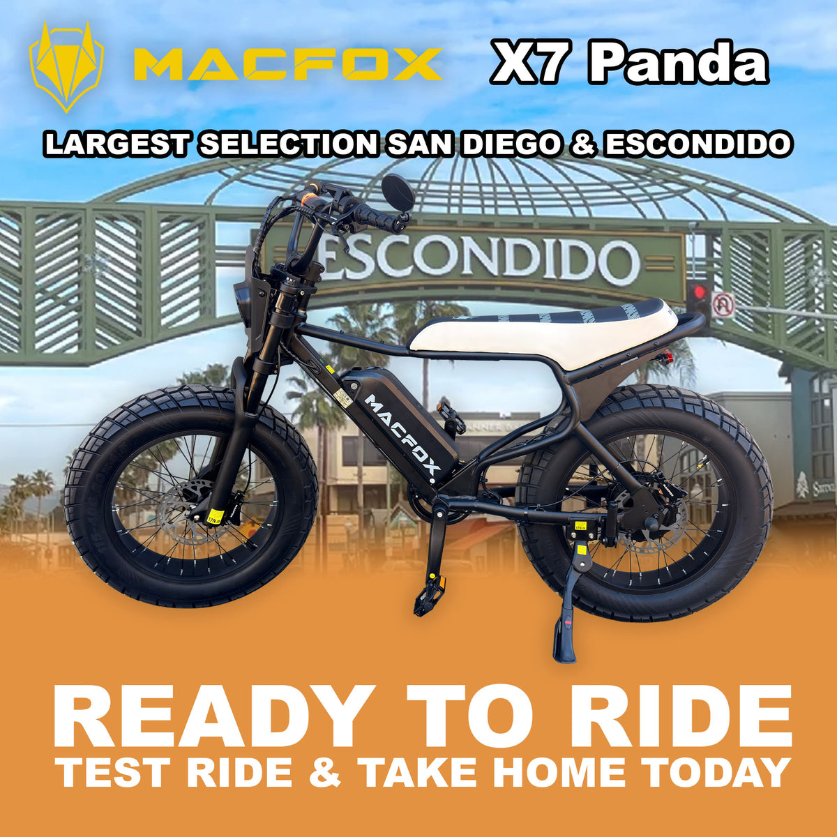 eBike Macfox X7 - Panda - Ready to Ride