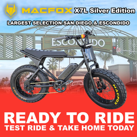 eBike Macfox X7L - Silver Edition - Ready to Ride