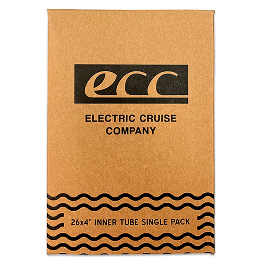 Product image of an eBike 26x4 fat tire self-sealing bicycle tube with a Schrader valve, designed for heavy-duty e-bike use.