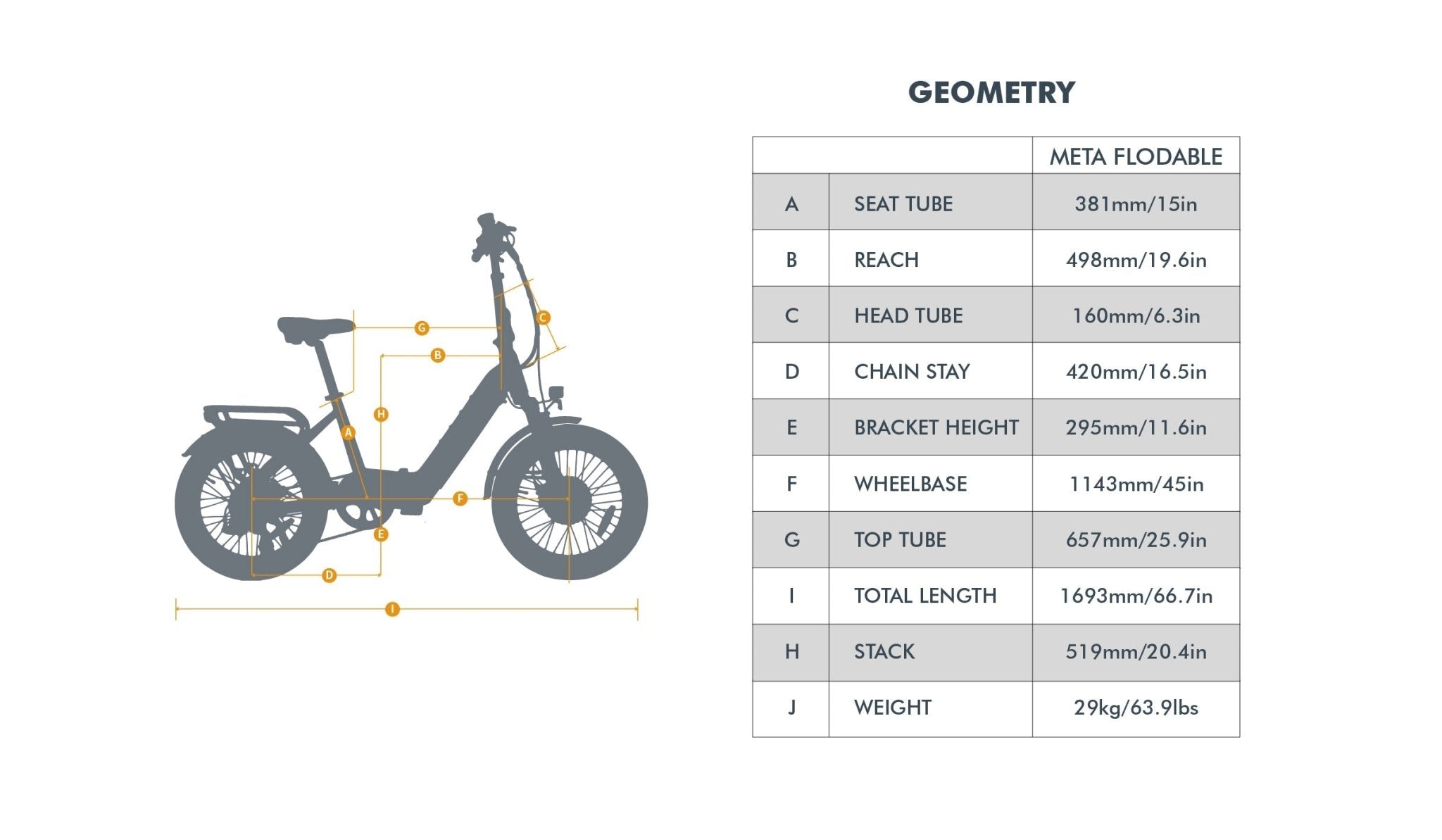 META20 1.0 - Electric Bicycle - META20-ST-WT eBike Super Shop