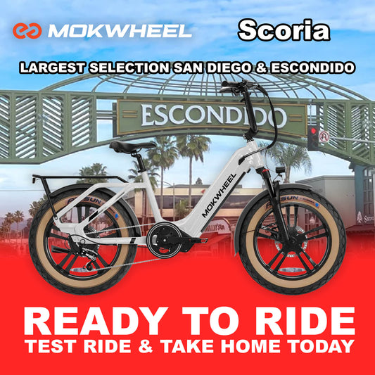 eBike Mokwheel Scoria - White - Ready to Ride