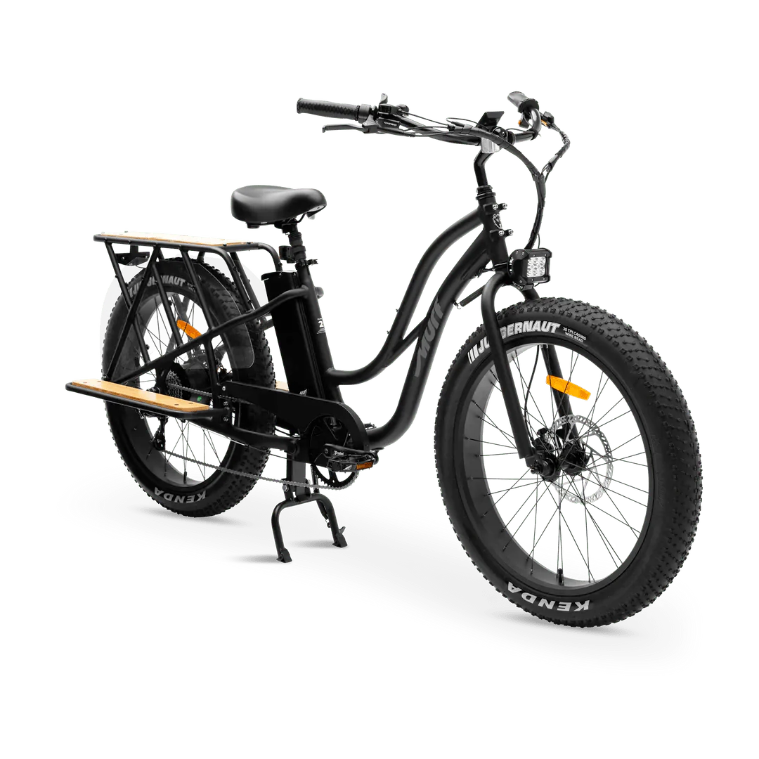 MURF Alpha Cargo Fat Tire Electric Cargo Beach Cruiser eBike - 52v 750 w Electric Cargo eBike - Cargo eBike - MURF|BLACK|2305 eBike Super Shop