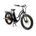 MURF Alpha Cargo Fat Tire Electric Cargo Beach Cruiser eBike - 52v 750 w Electric Cargo eBike - Cargo eBike - MURF|BLACK|2305 eBike Super Shop