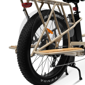 MURF Alpha Cargo Fat Tire Electric Cargo Beach Cruiser eBike - 52v 750 w Electric Cargo eBike - Cargo eBike - MURF|BLACK|2305 eBike Super Shop