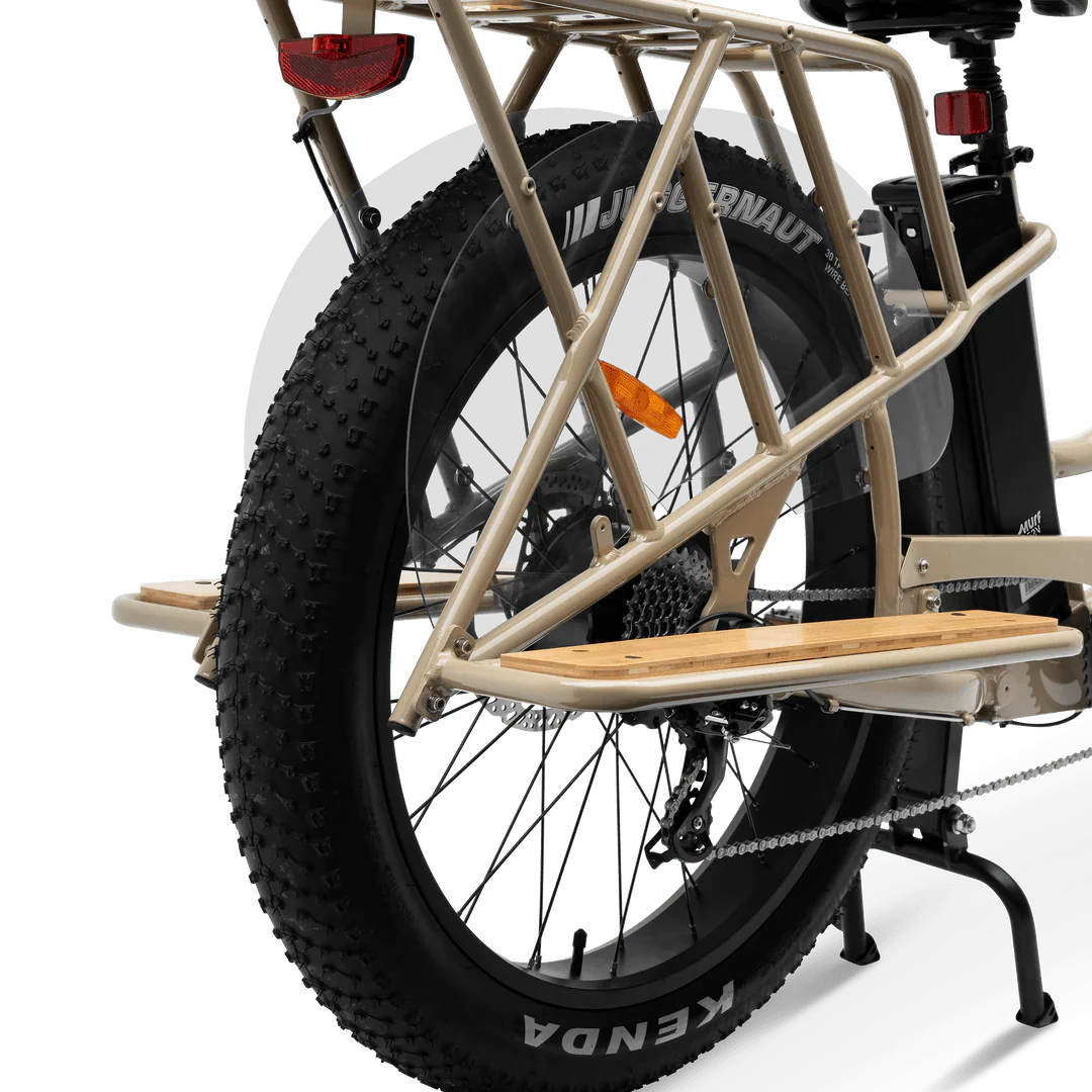 MURF Alpha Cargo Fat Tire Electric Cargo Beach Cruiser eBike - 52v 750 w Electric Cargo eBike - Cargo eBike - MURF|BLACK|2305 eBike Super Shop