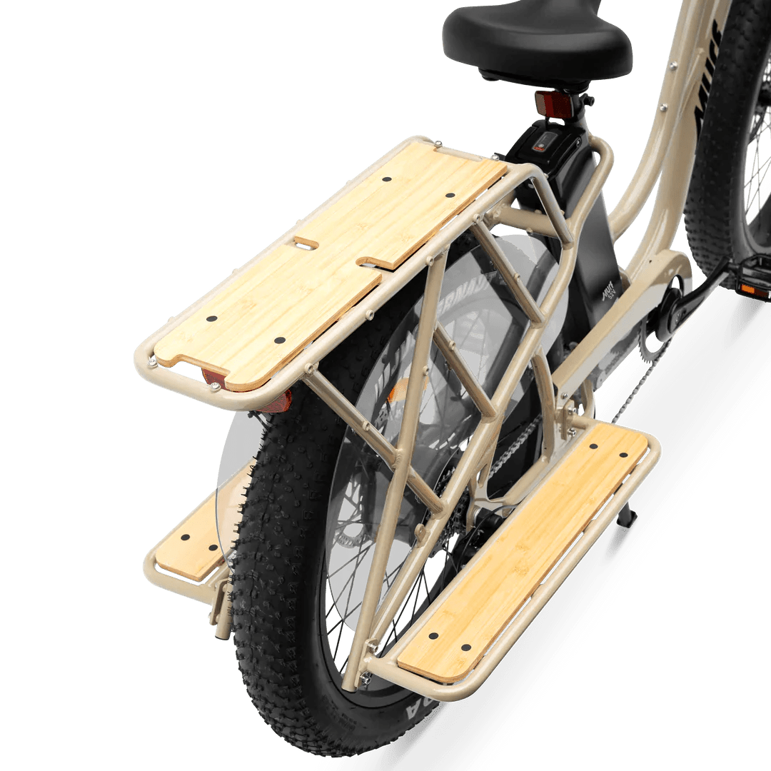 MURF Alpha Cargo Fat Tire Electric Cargo Beach Cruiser eBike - 52v 750 w Electric Cargo eBike - Cargo eBike - MURF|BLACK|2305 eBike Super Shop