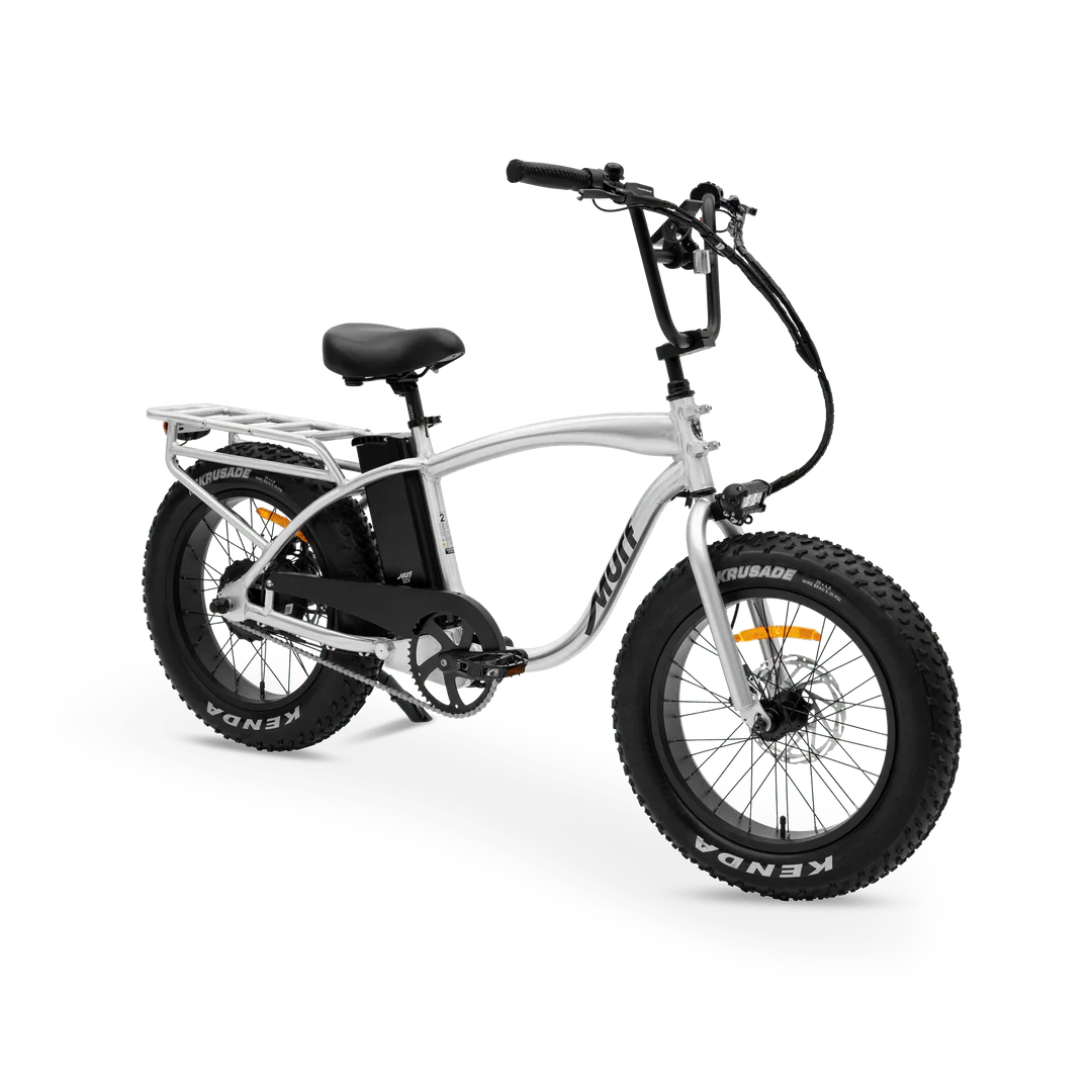 MURF Electric Urban eBike Higgs - 52v 750 w Fat Tire Electric Beach Cruiser eBike - Fat Tire Cruiser eBike - MURF| Higgs SILVE|2292 eBike Super Shop