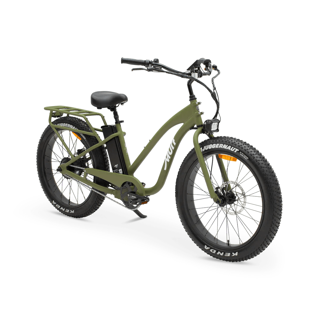 MURF Fat Tire Electric Beach Cruiser eBike Alpha ST - 52v 750 w Electric Beach Cruiser eBike - Fat Tire Cruiser eBike - MURF|BLACK|2293 eBike Super Shop