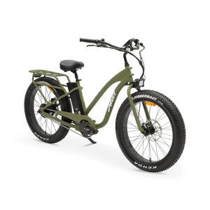 MURF Fat Tire Electric Beach Cruiser eBike Alpha ST - 52v 750 w Electric Beach Cruiser eBike - Fat Tire Cruiser eBike - MURF|BLACK|2293 eBike Super Shop