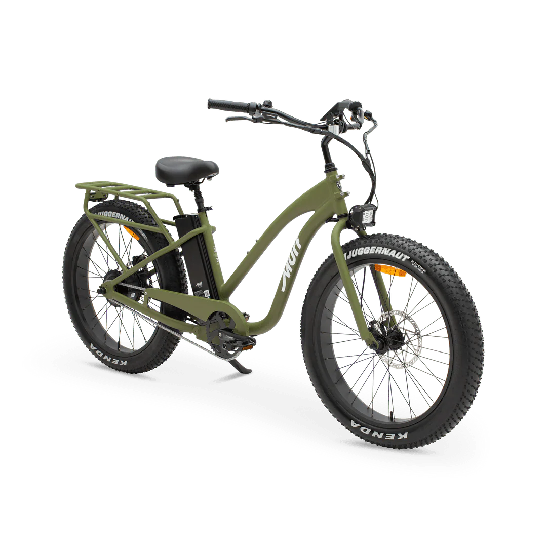 MURF Fat Tire Electric Beach Cruiser eBike Alpha ST - 52v 750 w Electric Beach Cruiser eBike - Fat Tire Cruiser eBike - MURF|BLACK|2293 eBike Super Shop
