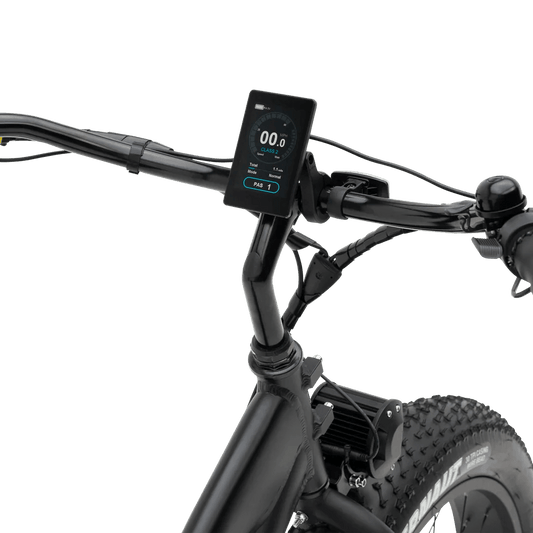 MURF Fat Tire Electric Beach Cruiser eBike Alpha ST - 52v 750 w Electric Beach Cruiser eBike - Fat Tire Cruiser eBike - MURF|BLACK|2293 eBike Super Shop