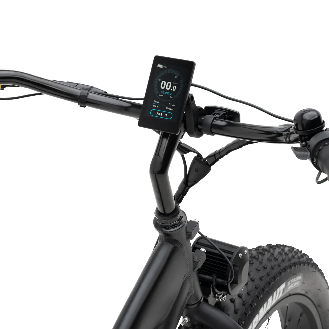 MURF Fat Tire Electric Beach Cruiser eBike Alpha ST - 52v 750 w Electric Beach Cruiser eBike - Fat Tire Cruiser eBike - MURF|BLACK|2293 eBike Super Shop