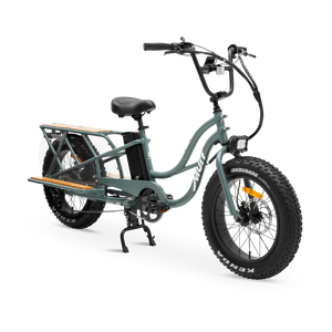 MURF Higgs Cargo Fat Tire Electric Cargo Beach Cruiser eBike - 52v 750 w Electric Cargo eBike - Cargo eBike - MURF|SEABR|2303 eBike Super Shop