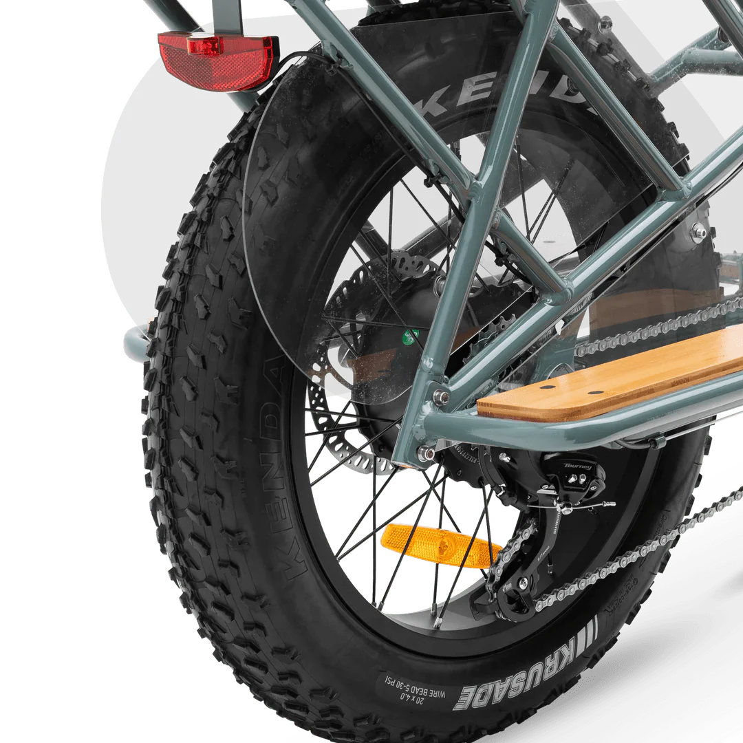 MURF Higgs Cargo Fat Tire Electric Cargo Beach Cruiser eBike - 52v 750 w Electric Cargo eBike - Cargo eBike - MURF|BLACK|2302 eBike Super Shop