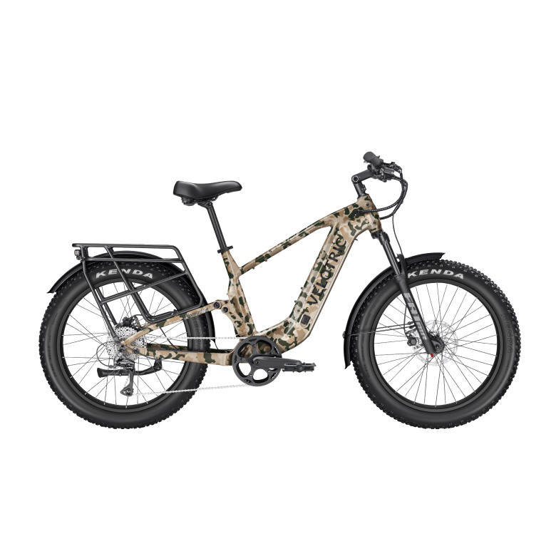 eBike Velotric Nomad 2X High Step Product Image Multi-Terrain Camo 1