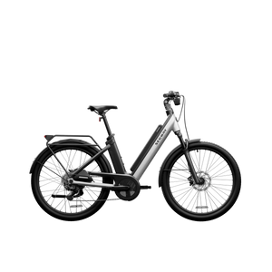 Segway Myon eBike in Skyscraper Gray, side view, against a white background