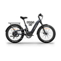 Himiway D5 2.0 ST eBike in Space Grey, shown in its box with packaging materials.