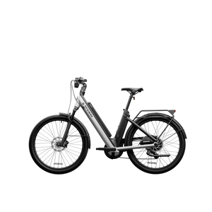 Segway Myon eBike in Skyscraper Gray, side view, showcasing sleek frame and modern design