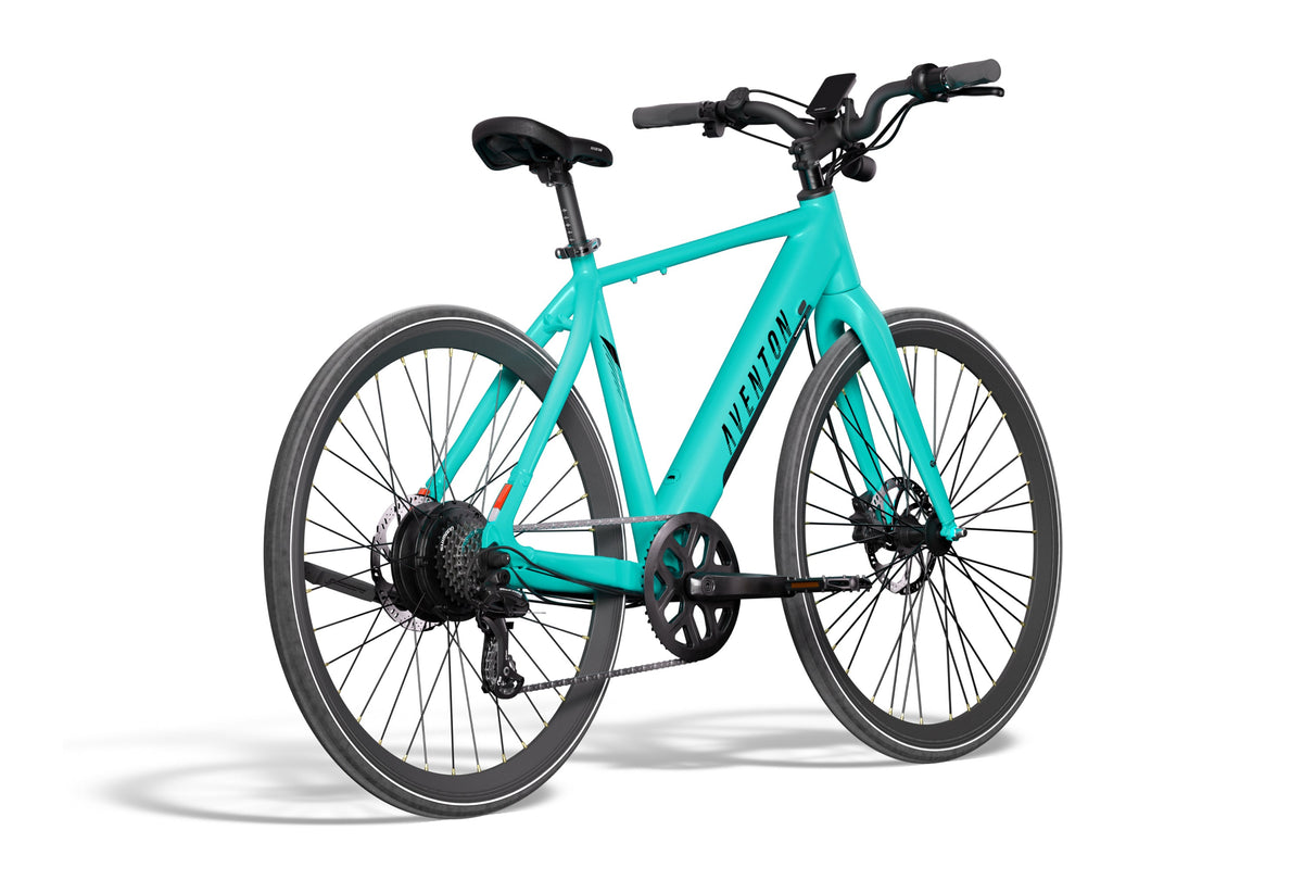 Aventon Soltera 2.5 electric bike in Baja color, side view, displayed on a white background