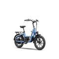 Segway Muxi Pro electric scooter in Reef Blue, side view, on white background