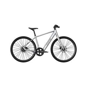 Aventon Soltera 3 ADV electric bike in Sterling color, side view, displayed against a white background