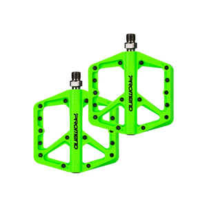 Green nylon bicycle pedal, size 8, shown against a plain background