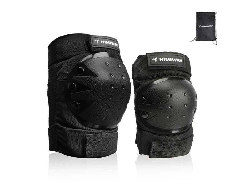 eBike Protective Gear - Kid's Elbow and Knee Pads - Black