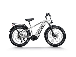 White Himiway D5 Pro Step Over electric bike, side view, displayed on a plain background.