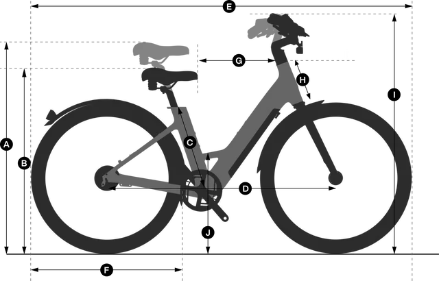 A sleek Urtopia Carbon Classic Step Thru eBike in black, shown from a side angle against a white background, highlighting its lightweight carbon frame and step-through design.