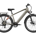 Khaki-colored Mokwheel Asphalt eBike side view on a white background